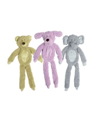 Multipet Aromadog Fleece Flattie Dog Toy Assorted 1ea/19 in