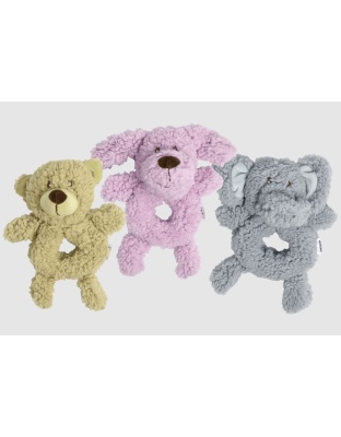 Multipet Aromadog Fleece Ring-Body Dog Toy Assorted 1ea/9.5 in
