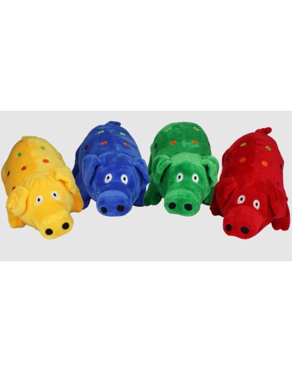 Multipet Globlets Plush Dog Toy Pig Assorted 1ea/9 in
