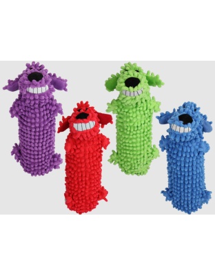 Multipet Loofa Floppy Water Bottle Buddies Dog Toy Assorted 1ea/11 in