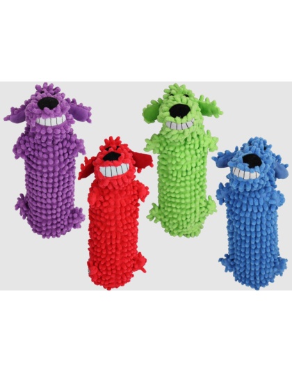 Multipet Loofa Floppy Water Bottle Buddies Dog Toy Assorted 1ea/11 in