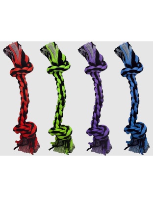 Multipet Nuts for Knots 2-Knot Rope Dog Toy Assorted 1ea/9 in