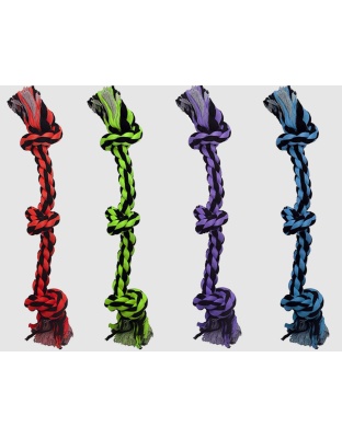 Multipet Nuts for Knots 3-Knot Rope Dog Toy Assorted 1ea/15 in