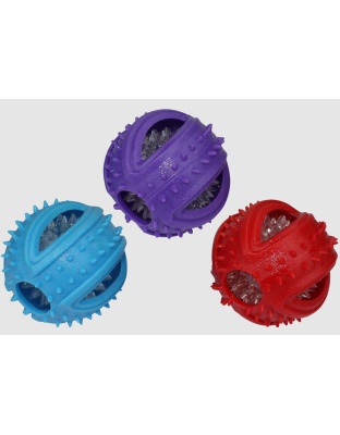 Multipet Doglucent Tpr Outer Ring W/ Inner Ball (Assorted) 3 Inch