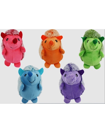 Multipet Hedgehog Plush Dog Toy Assorted 1ea/8 in