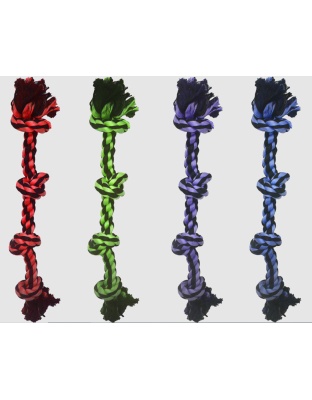 Multipet Nuts for Knots 4-Knot Rope Dog Toy Assorted 1ea/25 in