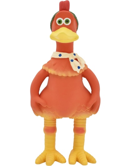 Multipet Chicken Run Ginger Latex Dog Toy 10"