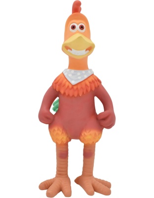 Multipet Chicken Run Rocky Latex Dog Toy 10"