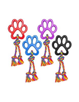 Multipet Dog Tug A Paw With Rope 14 Inches