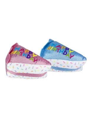 Multipet Birthday Cake Slice Cat Toy Assorted 3"