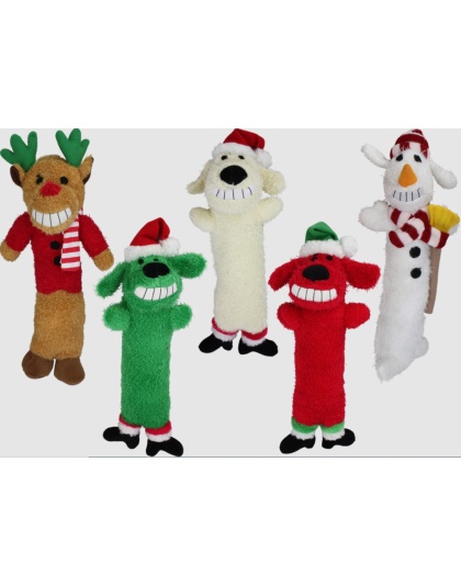 Multipet Holiday Loofa Dog Toys Assorted 1ea/12 in
