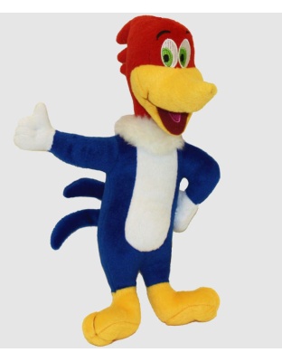 Multipet Woody Woodpecker Plush Dog Toy Multi-Color 1ea/11 in
