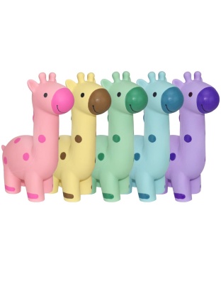 Multipet Latex Mini Griaffe 5.75Inch (Assorted Colors)