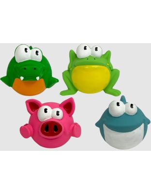 Multipet Lyla Latex Animals Dog Toys Assorted 1ea/2.5 in