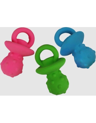 Multipet Minipet Pacifier Dog Toy Assorted 1ea/4 in