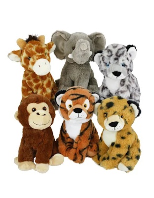 Multipet Asssorted Eco Safari Animals 8"