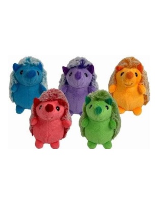 Multipet Minipet Hedgehog Dog Toy Assorted 1ea/4 in