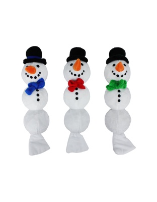Multipet Snowman W/ Snowballs (Asst. Bow Tie) 11In.
