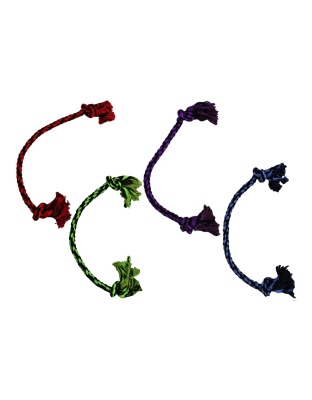 Multipet Nuts for Knots 2-Knot Rope Dog Toy Assorted 1ea/48 in