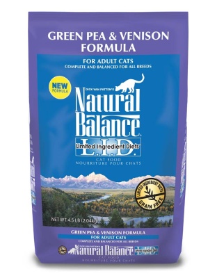 Natural Balance Pet Foods L.I.D. Dry Cat Food Green Pea & Venison 1ea/4.5 lb