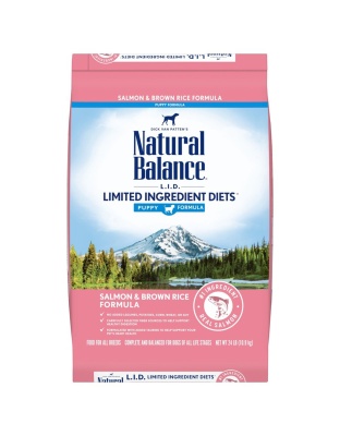 Natural Balance Pet Foods L.I.D. Puppy Dry Dog Food Salmon & Brown Rice 1ea/24 lb