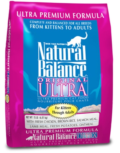 Natural Balance Pet Foods Original Ultra Premium Whole Body Health Dry Cat Food Chicken Meal & Salmon Meal 1ea/15 lb