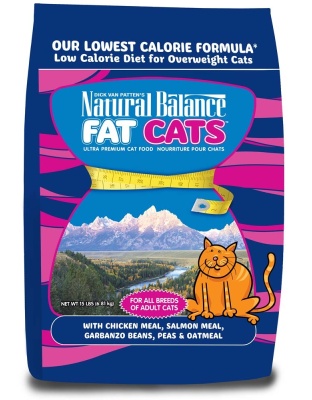 Natural Balance Pet Foods Targeted Nutrition Fat Cats Low Calorie Dry Cat Food Chicken & Salmon 1ea/15 lb