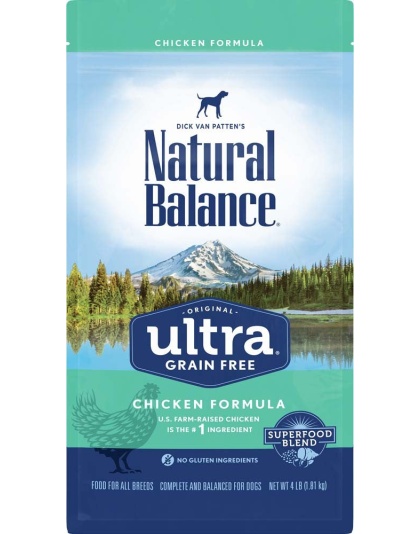 Natural Balance Pet Foods Ultra Grain Free Dry Dog Food Chicken 1ea/4 lb
