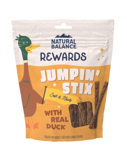 Natural Balance Pet Foods Rewards Jumpin' Stix Soft & Meaty Dog Treats Duck 1ea/4 oz