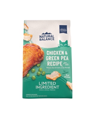 Natural Balance Pet Foods L.I.D. Dry Cat Food Green Pea & Chicken 1ea/4 lb