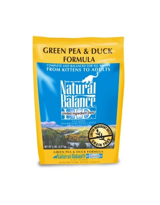 Natural Balance Pet Foods L.I.D. Dry Cat Food Green Pea & Duck 1ea/5 lb