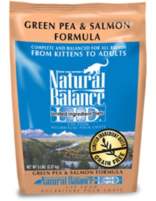 Natural Balance Pet Foods L.I.D. Dry Cat Food Green Pea & Salmon 1ea/5 lb