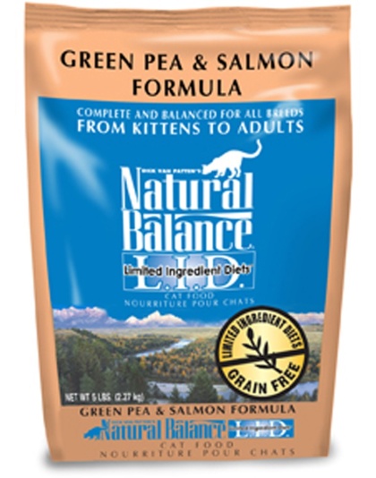 Natural Balance Pet Foods L.I.D. Dry Cat Food Green Pea & Salmon 1ea/5 lb