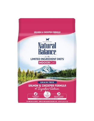 Natural Balance Pet Foods L.I.D. Indoor Dry Cat Food Salmon & Chickpea 1ea/5 lb