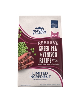 Natural Balance Pet Foods L.I.D. Reserve Dry Cat Food Green Pea & Venison 1ea/4 lb