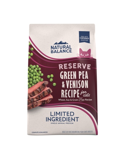 Natural Balance Pet Foods L.I.D. Reserve Dry Cat Food Green Pea & Venison 1ea/4 lb