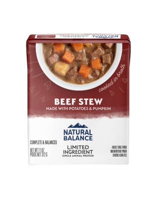 Natural Balance Pet Foods L.I.D. Stew Wet Dog Food Beef Stew 11oz. (Case of 12)
