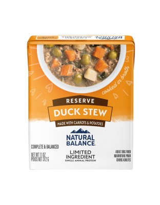 Natural Balance Pet Foods L.I.D. Stew Wet Dog Food Duck Stew 11oz. (Case of 12)
