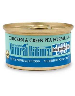 Natural Balance Pet Foods L.I.D. Wet Cat Food Chicken & Green Pea 24ea/5.5 oz