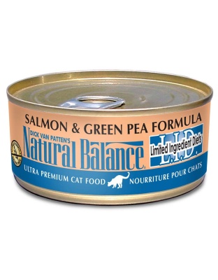Natural Balance Pet Foods L.I.D. Wet Cat Food Salmon & Green Pea 24ea/5.5 oz