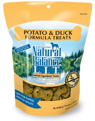 Natural Balance Pet Foods Rewards Crunchy Biscuits Small Breed Dog Treats Duck & Potato 1ea/14 oz