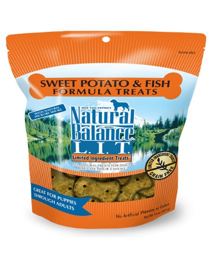 Natural Balance Pet Foods Rewards Crunchy Biscuits Small Breed Dog Treats Fish & Sweet Potato 1ea/14 oz