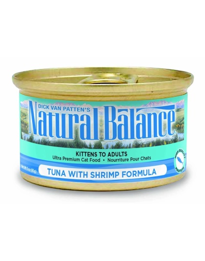 Natural Balance Pet Foods Ultra Premium Wet Cat Food Tuna w/Shrimp 24ea/5.5 oz