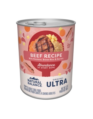 Natural Balance Pet Foods Ultra Premium Wet Dog Food Beef 13oz. (Case of 12)
