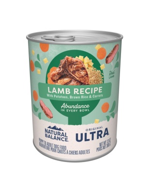 Natural Balance Pet Foods Ultra Premium Wet Dog Food Lamb 13oz. (Case of 12)