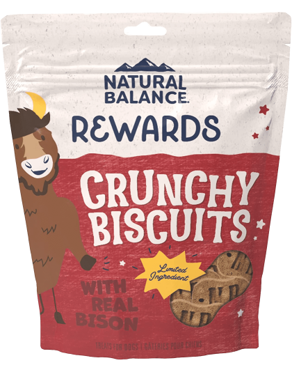 Natural Balance Pet Foods Rewards Crunchy Biscuits Small Breed Dog Treats Bison & Sweet Potato 1ea/14 oz