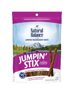 Natural Balance Pet Foods Rewards Jumpin' Stix Soft & Meaty Dog Treats Standard Venison 1ea/4 oz