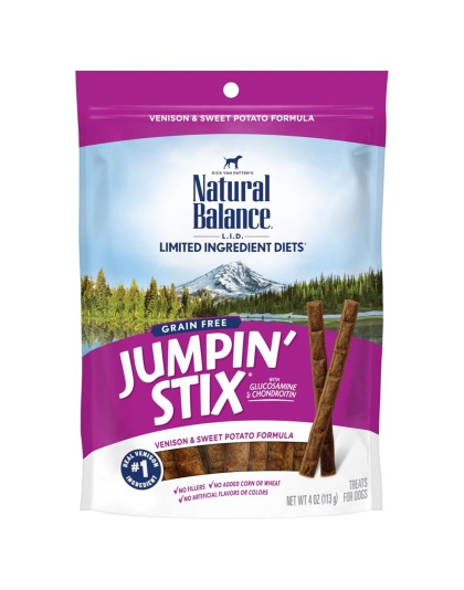 Natural Balance Pet Foods Rewards Jumpin' Stix Soft & Meaty Dog Treats Standard Venison 1ea/4 oz