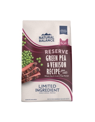 Natural Balance Pet Foods L.I.D. Reserve Dry Cat Food Green Pea & Venison, 1ea/8 lb