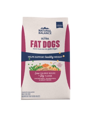 Natural Balance Pet Foods Ultra Fat Dogs Low Calorie Dry Dog Food Chicken & Salmon, 1ea/24 lb